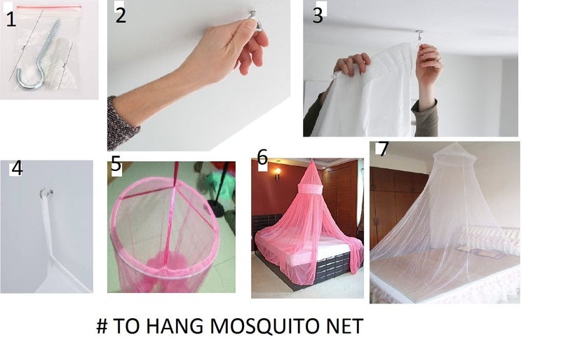 CREATIVE TEXTILES Creative Textile Multi Color Mosquito Net Size :- Single Bed - Image 5