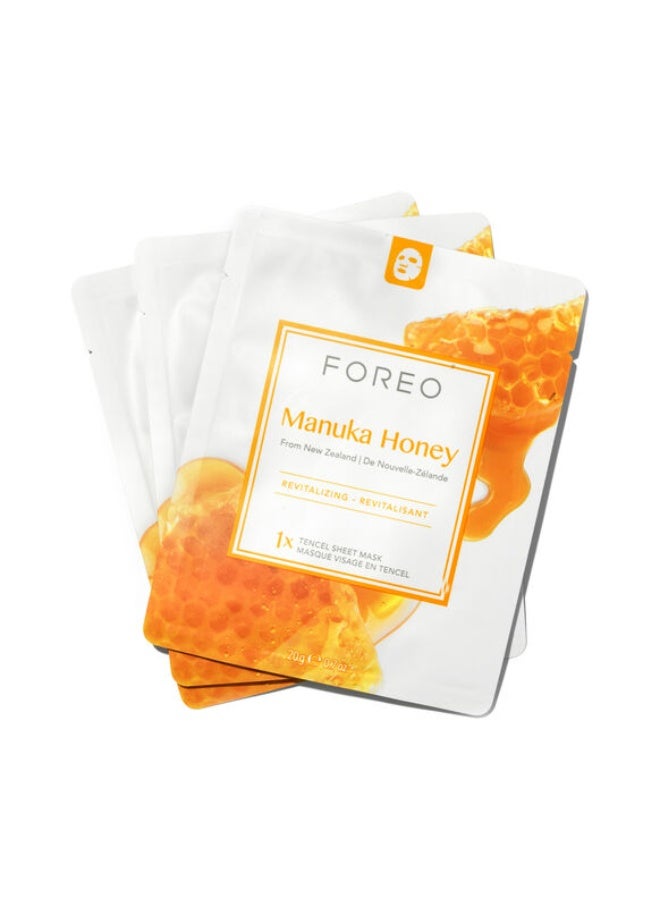 Foreo Farm To Face Sheet Mask - Manuka Honey 3*20g - Image 1