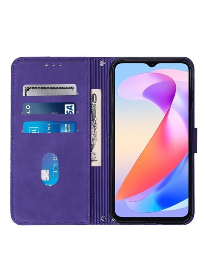 اس-توب جراب هاتف Honor X6a Crossbody من الجلد المنقوش ثلاثي الأبعاد - Image 3