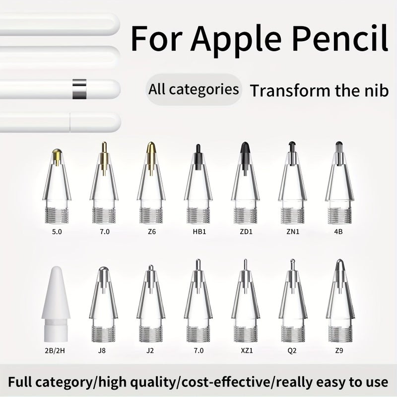 J8 قطعة معدنية قصيرة قابلة للتعديل لإعادة التركيب لـ Apple Pencil الجيل الأول والثاني وبرو USB-C - Image 3