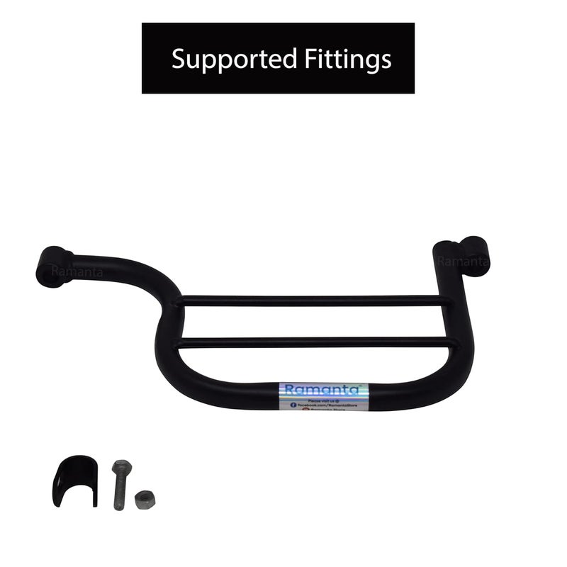 Ramanta RMT1423 Hunter 350 Rear Side Footrest for Ladies Heavy Quality Lady Step Footpegs for Hunter 350 Accessories Pillion Footrest Compatible with Hunter 350CC (1 PC with Fitting, Black, Left Side) - Image 4