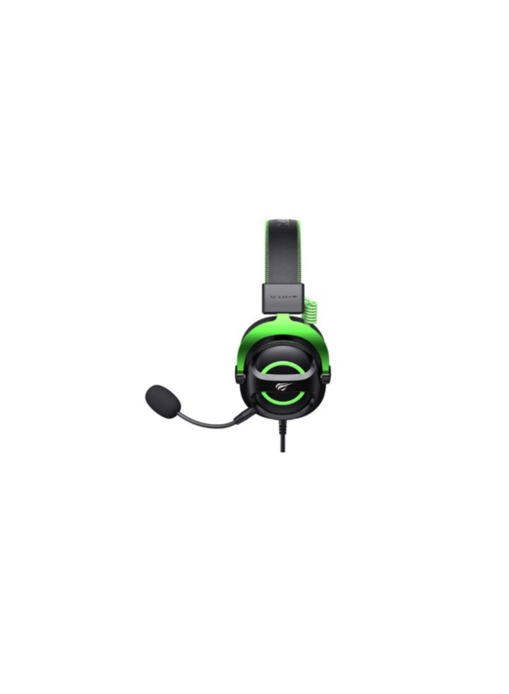 HAVIT GAMING HEADPHONES BLACK-GREEN H2002E - Image 4