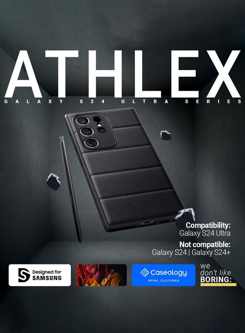 Caseology Athlex Samsung Galaxy S24 Ultra Case Cover (2024) Mil Grade - Active Black - Image 2
