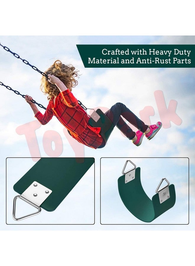 Toy park Commercial Grade Heavy Duty Swing seat | Heavy Duty Playground Swing Seats -Green - Image 5