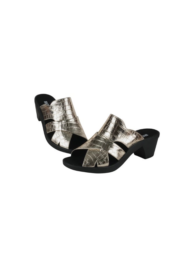 ROMIKA 117-394 Romika Ladies Block Heel Sandals 30504 Gold - Image 2