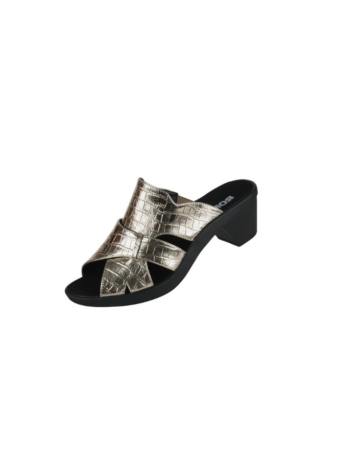 ROMIKA 117-394 Romika Ladies Block Heel Sandals 30504 Gold - Image 3