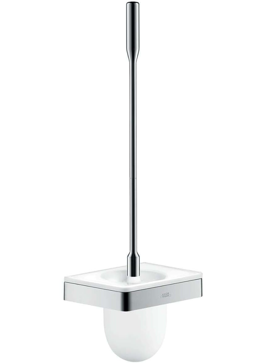 AXOR AXOR Toilet Brush with Holder WallMounted Easy Install 18inch Coordinating Chrome 42835000 Accessories  - Image 1