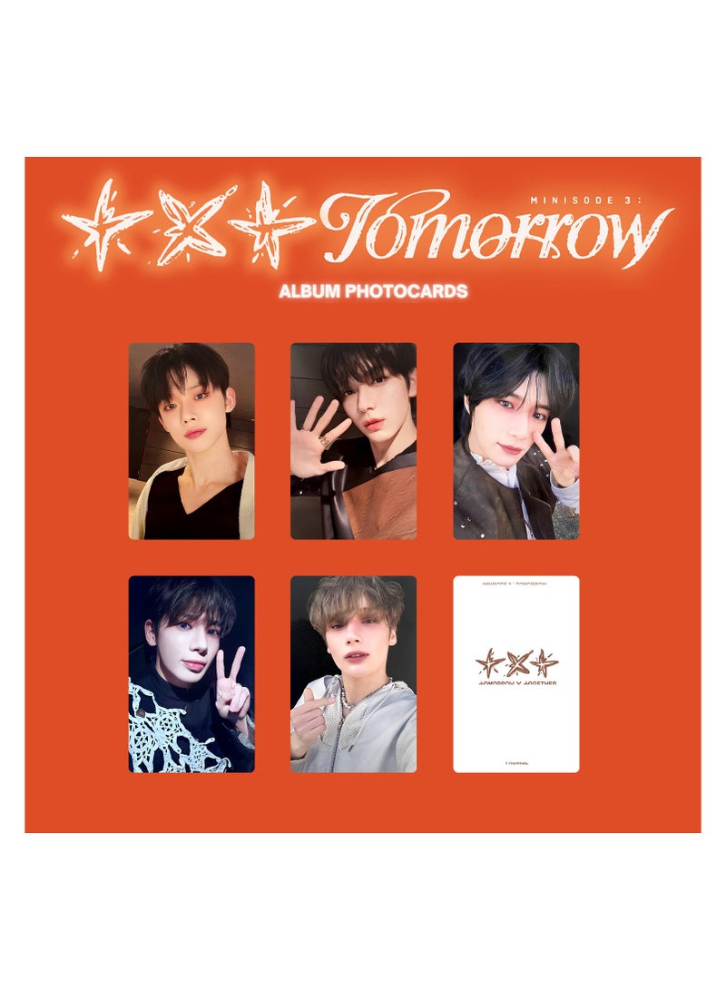 NIBEMINENT 5 Pcs Kpop TXT Minisode 3 TOMORROW Lomo Cards Card For Fans Collection Gifts - Image 1