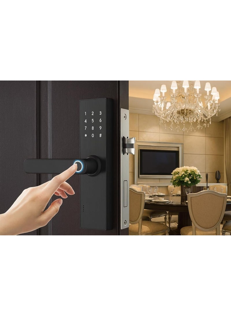 Smart door Lock Black TUYA APP - Image 2