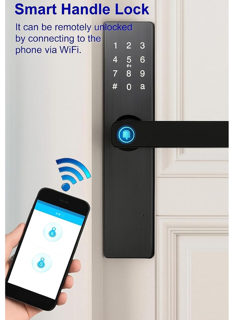 Smart door Lock Black TUYA APP - Image 3
