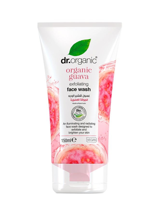 dr.organic - غسول الوجه بالجوافة مقشر - 150 مل - Image 1