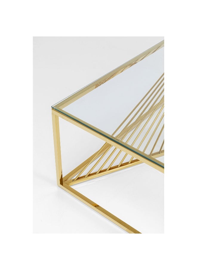 Coffee Table Laser Gold 120X60 CM