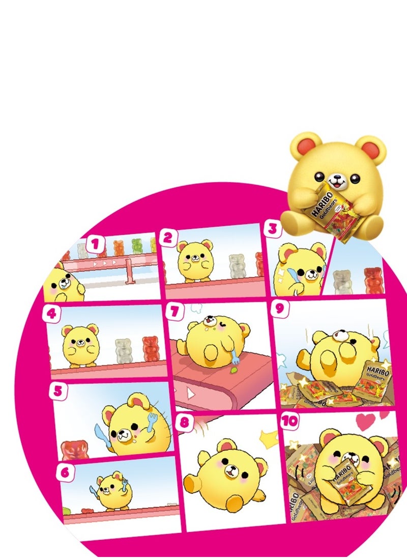 ZURU ZURU SNACKLES 14"Super Soft Plush Collectible (Nigel Bear with Haribo)  - Image 2