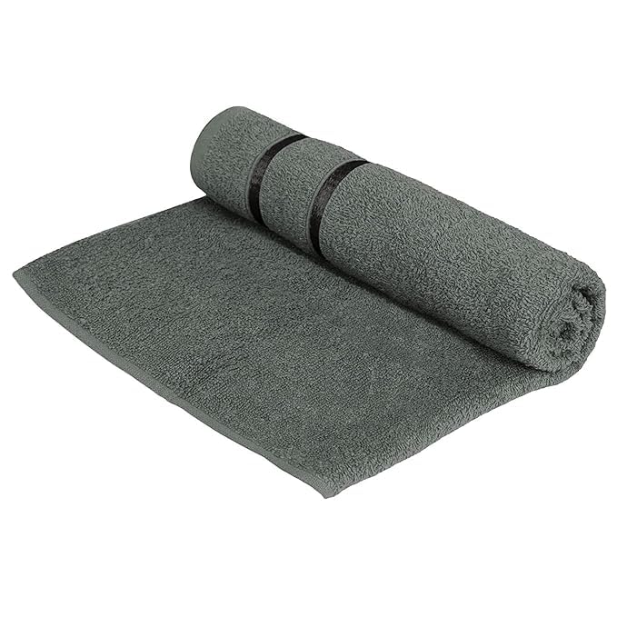 DRYHUG Bath Towel Large 75 x 150 cm Soft Absorbent Cotton Perfect for Bathroom Spa and Everyday Use Gray - Image 2