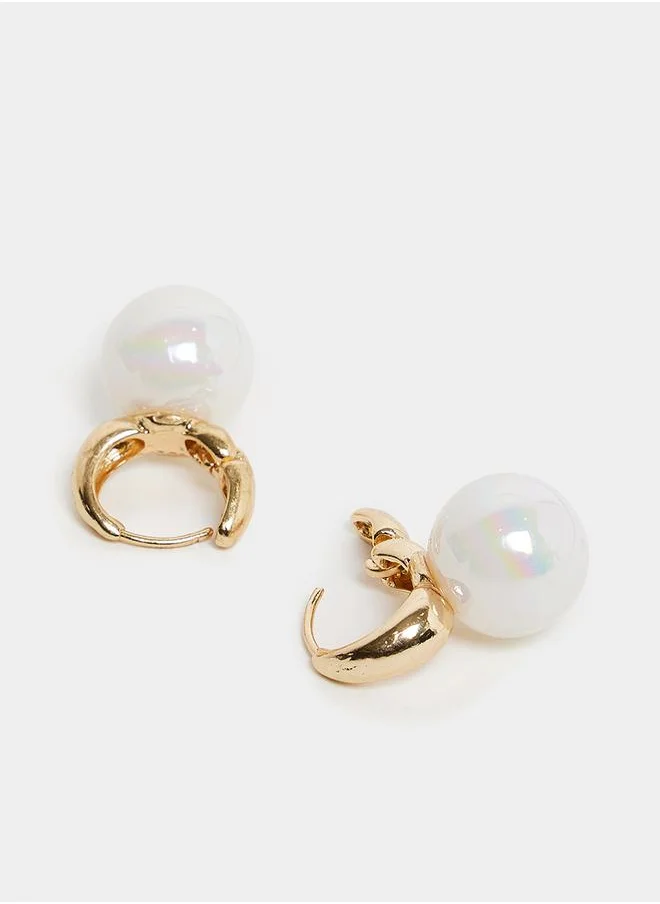 ستايلي Faux Pearl Earrings