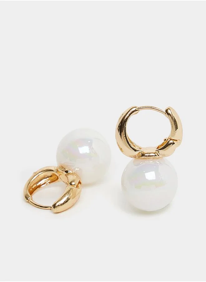 ستايلي Faux Pearl Earrings