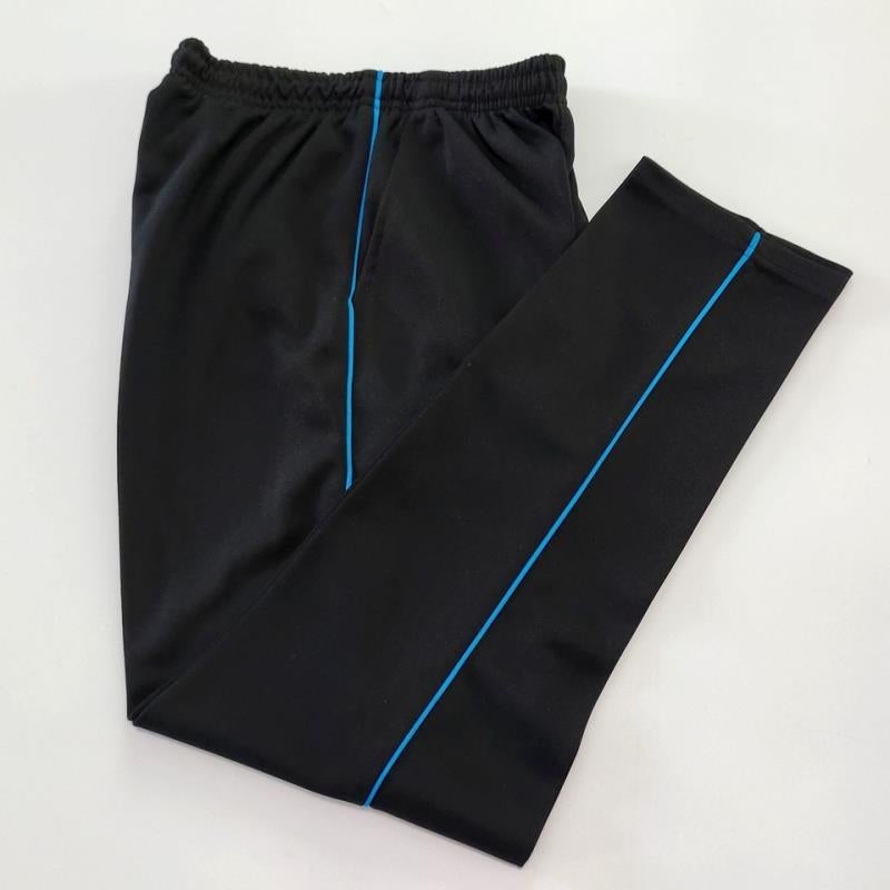 School Uniform Pants With A Blue Stripe For Primary And Secondary School Students, Navy Blue With Thin Blue Stripes, Black Special Plus Size - Image 4