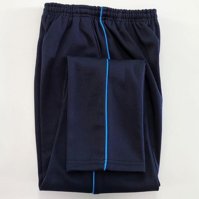 School Uniform Pants With A Blue Stripe For Primary And Secondary School Students, Navy Blue With Thin Blue Stripes, Black Special Plus Size - Image 2