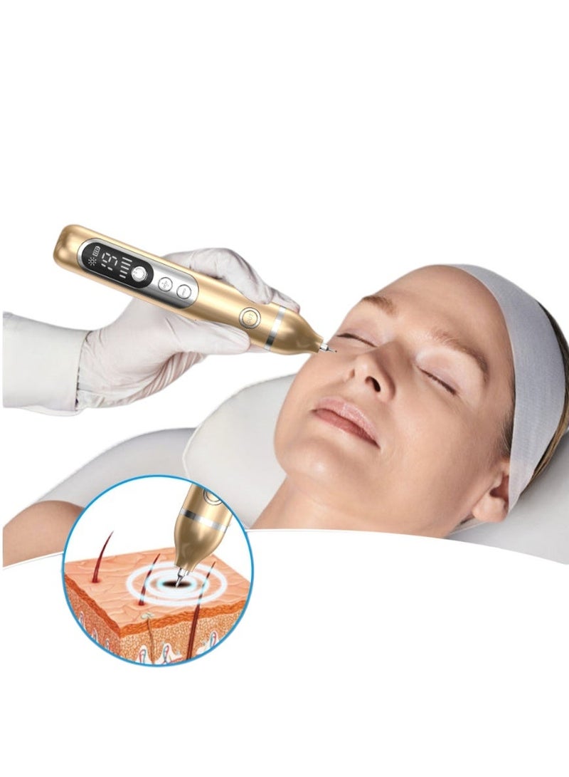 Multifunctional Portable Spot and Mole Removal Device - 19-Level Ion Carbonized Skin Cleansing Pen, Dual-Light Precision Repair, USB Rechargeable Non-invasive Repair Device (1 piece) - Image 1