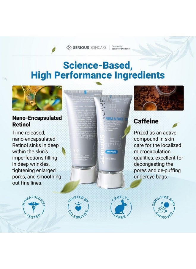 Serious Skincare - Firm A Face Xr All Over Skin Tightener Instantly Reduces Appearance Of Fine Lines Wrinkles And Enlarged Pores 3.2 Oz. Instant Temporary Invisible (1Pack) - Image 1
