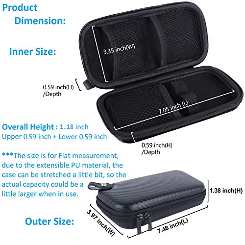 Wolfteeth Vape Pen Holder, Vapor Carrying Case, Smell Proof Case Bag Container Pouches, Vape Mod Battery Pen Tank Accessories Birthday Fall Gifts For Men Women, Black - Image 3