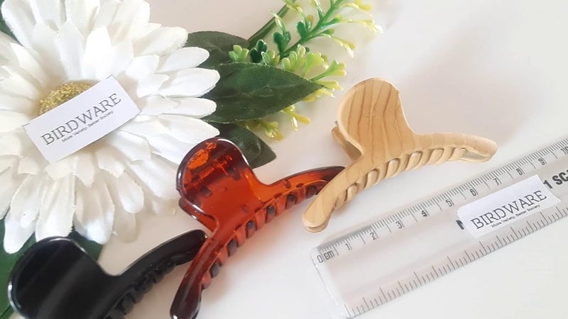 BIRDWARE مشابك شعر فراشة متوسطة الحجم متعددة الألوان من BIRDWARE مصنوعة من مادة أكريليك مستوردة للنساء | مشابك شعر - Image 2