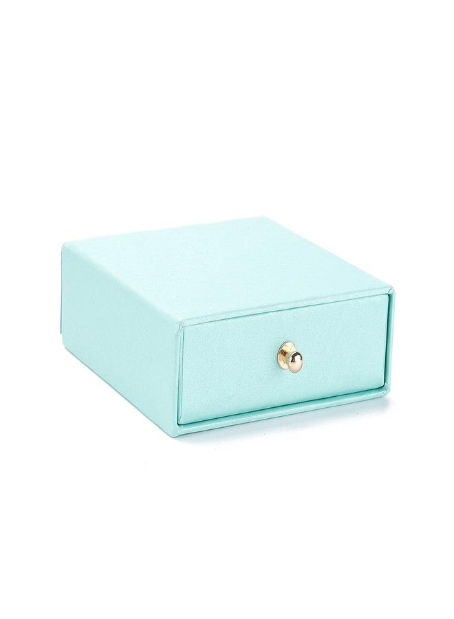 Ipotkitt 10 Set Blue Square Paper Drawer Jewelry Set Boxes with Brass Rivet Jewelry Display Storage Box for Earrings Ring Necklace Bracelets Gifts Packaging - Image 1
