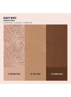KAJA Kaja Beauty Bento Collection - Bouncy Eyeshadow Trio | 08 Chocolate Dahlia - neutral cocoa | 2019 Allure Best of Beauty Award, Beauty Bento | Cruelty free, K-Beauty Mini Palettes  - Image 3