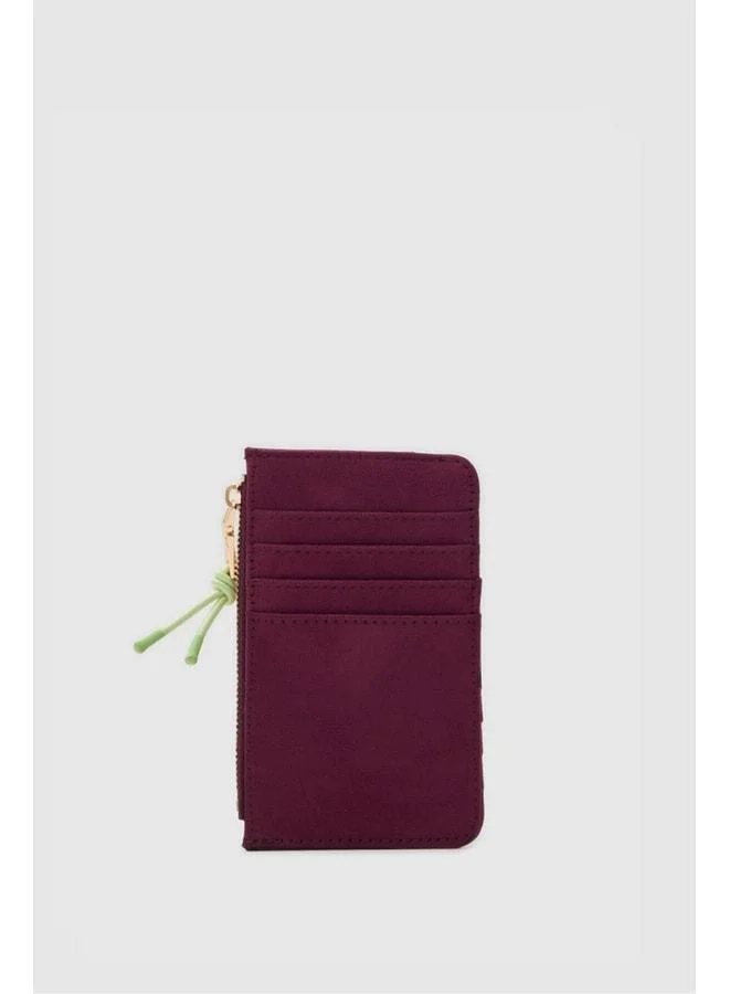 Lume Suede Women's Cardigan Burgundy.