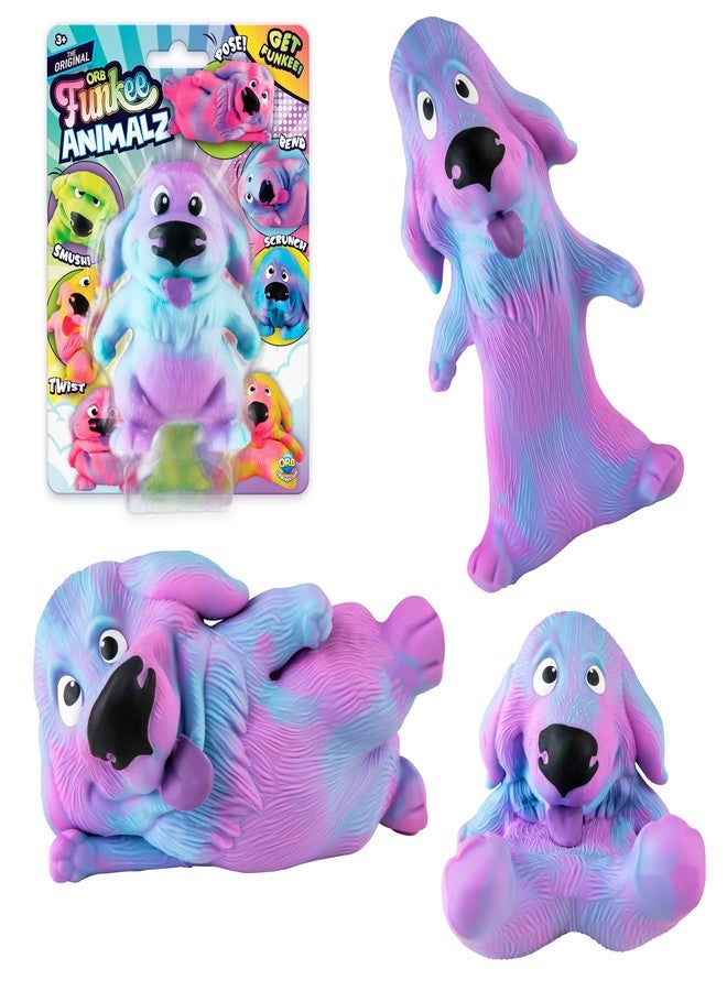 The Orb Factory ORB Funkee Monkee Animalz Dog Squishy Toys Mega 3 Pack (Set 2) - Adorable Stretchy, Squishy Dog Squishies - Fun Puppy Stress Ball Toys - Funkee Dog Fidget Toys and Sensory Toys for Kids and Adults - Image 3