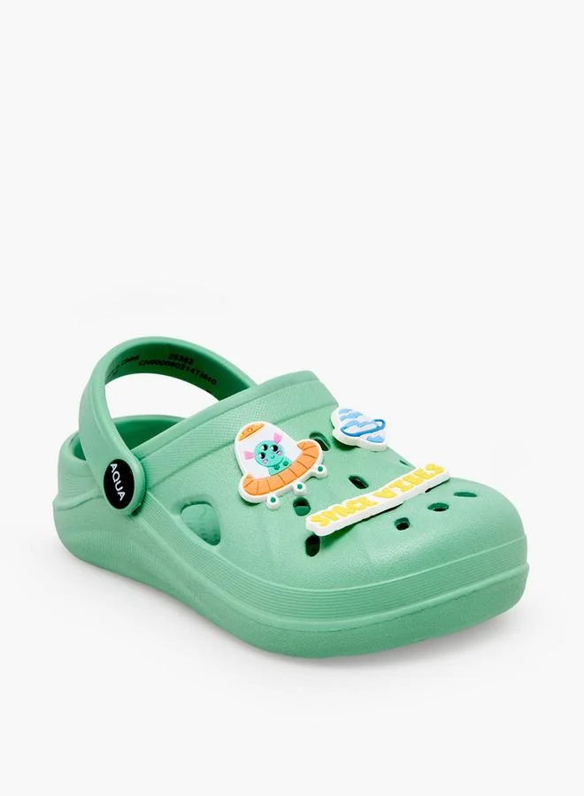 أكوا Boys Space Jibbitz Clogs