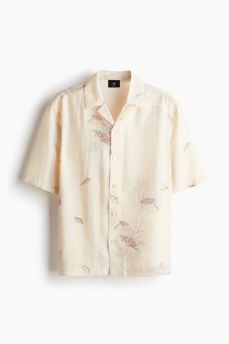 H&M  Regular Fit Lyocell-blend resort shirt for Men | Best Price UAE