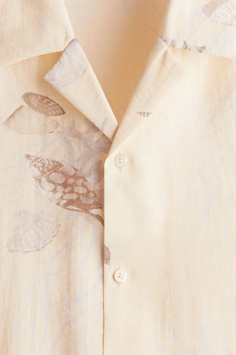 H&M  Regular Fit Lyocell-blend resort shirt for Men | Best Price UAE
