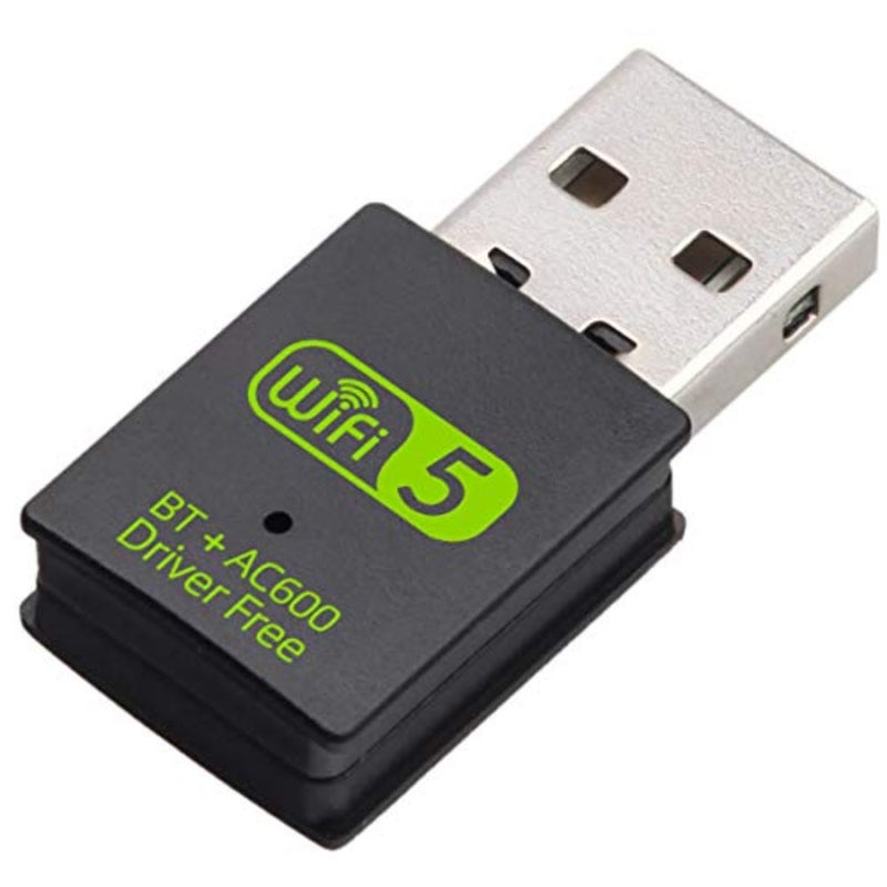 XVZ USB WiFi Bluetooth Adapter, 600mbps Dual Band 2.4G/5G Wireless WiFi Dongle Network Card for for Laptop Desktop Windows 10/8/8.1/7 - Image 1