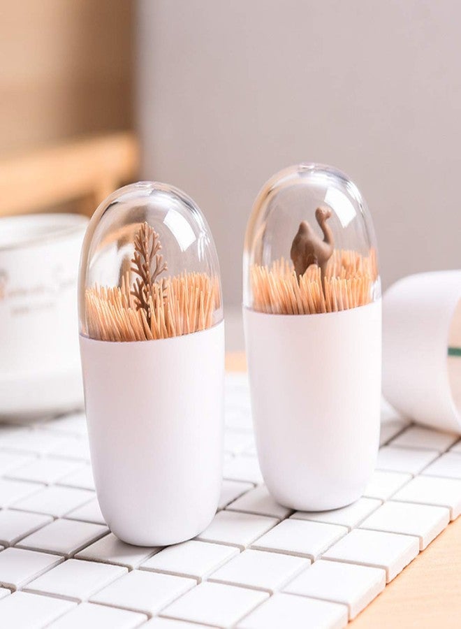 TabEnter 3D Cute Style Toothpick Dispenser, Toothpick Storage Box (Cactus) - Image 3