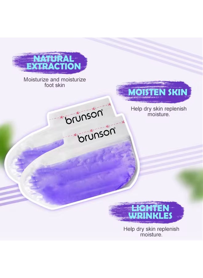 brunson - 2 Pieces Nourishing Paraffin Wax Soocks - Disposable Feet Paraffin Gloves Spa Treatment - Deep Hydration And Softness - Moisturizing Pedicure Socks Wax - Image 1