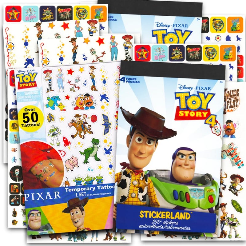 Toy Story Party Favors Pack ~ Bundle Includes Over 595 Toy Story Stickers and 50 Tattoos (Party Supplies) - Image 1