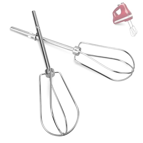 Dfnidy W10490648 Beaters Attachments for KitchenAid Hand Mixer, Stainless Steel Turbo Beaters Compatible with KitchenAid Mixer Replacement KHM2B AP5644233 PS4082859 Parts (2 Pack) - Image 1
