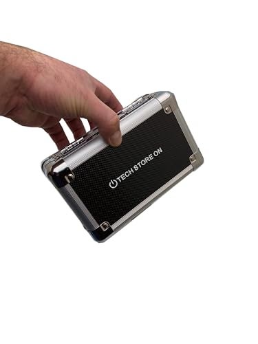TECH STORE ON USB Drive Organizer Case (Aluminum – 12 Slots) – Shockproof & Antistatic Storage Box with Combination Lock | Protect Flash Drives, SD Cards & Accessories for Home or Office - Image 3