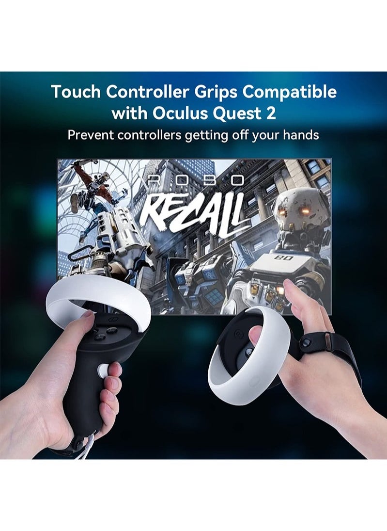 VR Controller Grips Cover for Oculus Quest 2, VR Accessories Set Silicone Grip Protective Cover with Adjustable Leather Knuckle Straps - pzsku/Z03247CCD07059A5BC4F8Z/45/_/1709795699/bbe93987-f32b-4541-81a3-0f9edc07d58d