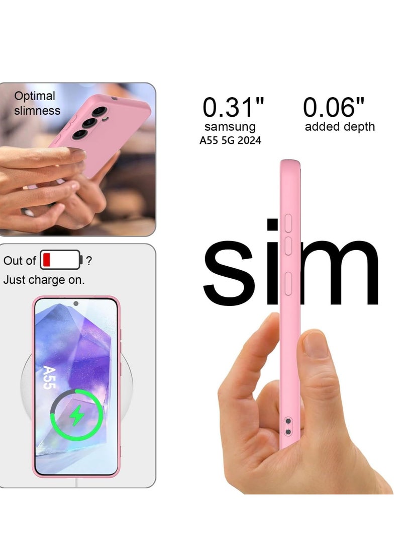 ميجوفاست حافظة متوافقة مع هاتف سامسونج جالاكسي A15، غطاء من السيليكون مضاد للخدش لهاتف جالاكسي A15 داخل بطانة من الألياف الدقيقة واقٍ مقاوم للصدمات - Image 5