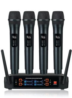 ELTRAZONE ELTRAZONE Wireless Handheld Microphone for Home Karaoke, Outdoor Audio, TV Singing, KTV, Parties, Weddings, Meetings, Church, 4-Channel VHF Metal Dynamic Mic with 200ft Range, Noise Reduction, 8-12 Hour Battery  - Image 1
