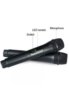 ELTRAZONE ELTRAZONE Wireless Handheld Microphone for Home Karaoke, Outdoor Audio, TV Singing, KTV, Parties, Weddings, Meetings, Church, 4-Channel VHF Metal Dynamic Mic with 200ft Range, Noise Reduction, 8-12 Hour Battery  - Image 2