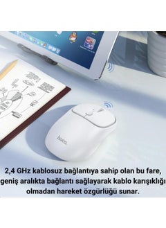 Polham 2.4g Dual Mode Aerodynamic Silent Wireless Mouse, Windows, Linux, Mac Os Compatible Mouse  - Image 2