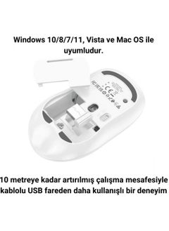 Polham 2.4g Dual Mode Aerodynamic Silent Wireless Mouse, Windows, Linux, Mac Os Compatible Mouse  - Image 4