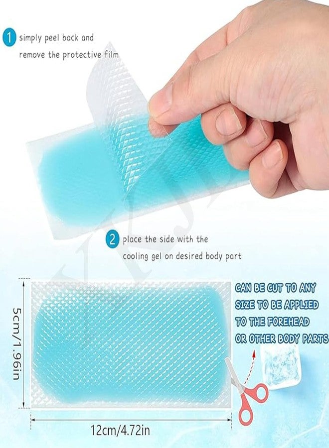 10 PCS Cooling Patch for Fever Relief, Instant Cool Gel Sheets for Kids & Adults, Long Lasting (CP-101) - Image 2