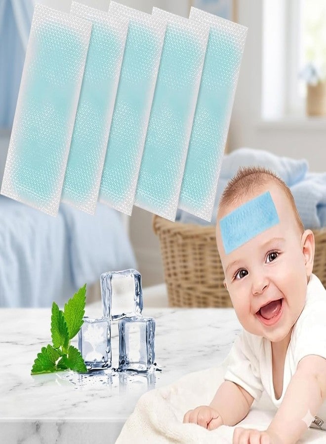 10 PCS Cooling Patch for Fever Relief, Instant Cool Gel Sheets for Kids & Adults, Long Lasting (CP-101) - Image 1