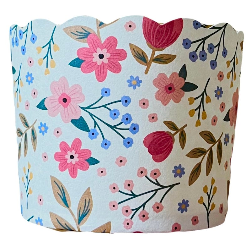 BAKE-IN-CUP Paper Baking Cups, Greaseproof Disposable Cupcake Liners (Large Cups (50-Pack), Floral) - Image 2