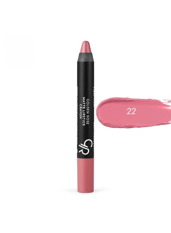 Golden Rose Matte Lipstick Crayon N22 - Image 1