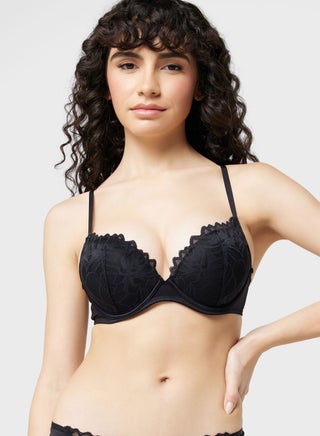 Plunge Neck Bra